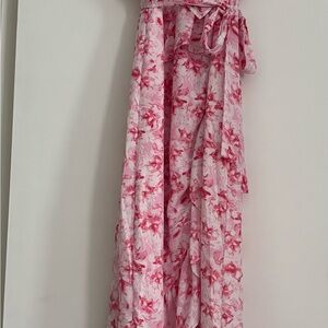 Floral Pink Maxi Dress